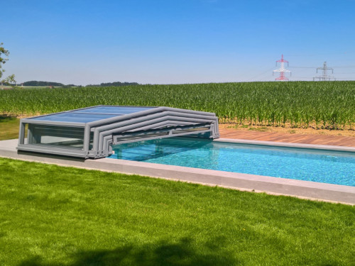 Modell DISCRET Niedrigüberdachung Pool